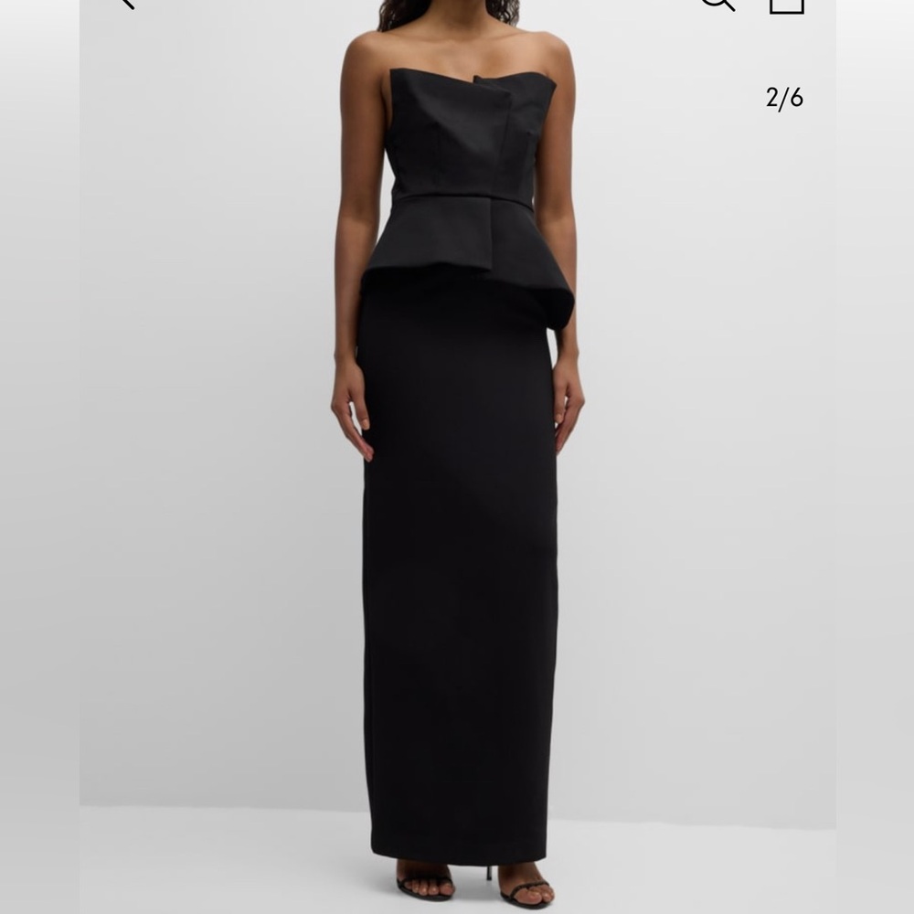 Elegant Black Strapless Dress